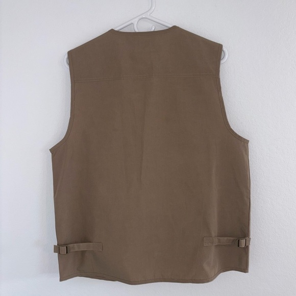 Men's Multiple Pockets Outdoor Fishing Vest Retro Durable Work - Picture 8 of 17